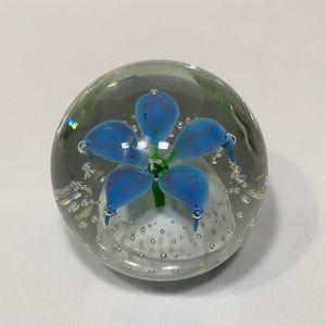 Wheaton Village Tony DePalma flower paperweight.